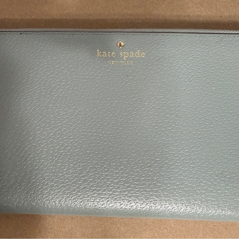 Kate Spade Sky Blue Leather Wallet - Picture 3 of 4